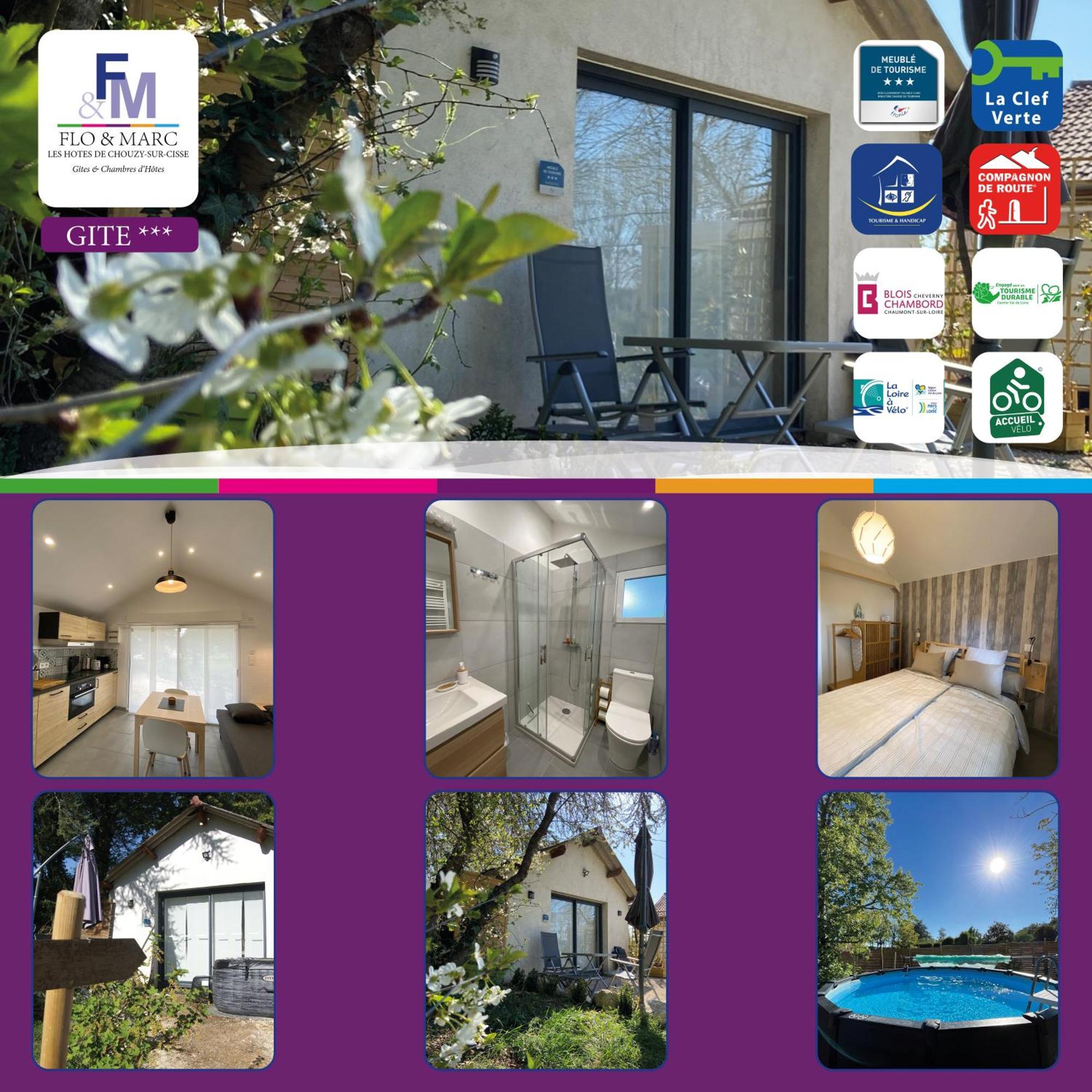 Cottage-Gite & Jacuzzi - Chez Flo & Marc Chouzy-sur-Cisse Ngoại thất bức ảnh